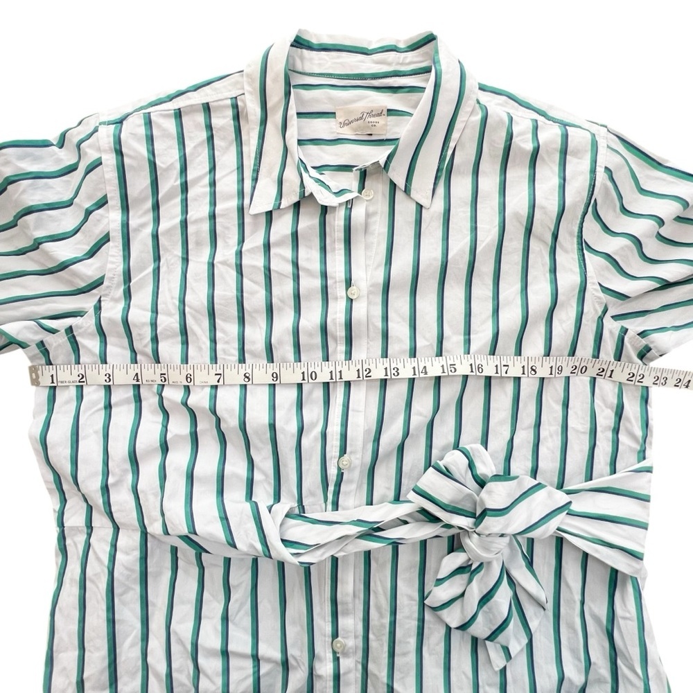 Universal Thread Green, Navy, and White Striped, Tie Waist, Midi Dress, XXL - Picture 6 of 8